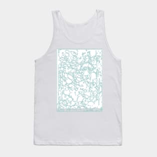 Rainbow Squiggles Paint Pencil Arty Lines Tank Top